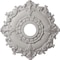 Ekena Millwork Riley Ceiling Medallion (Fits Canopies up to 4 5/8"), 18"OD x 3 1/2"ID x 1 1/2"P, Ultra Pure White CM18RLUWF - alternate 1